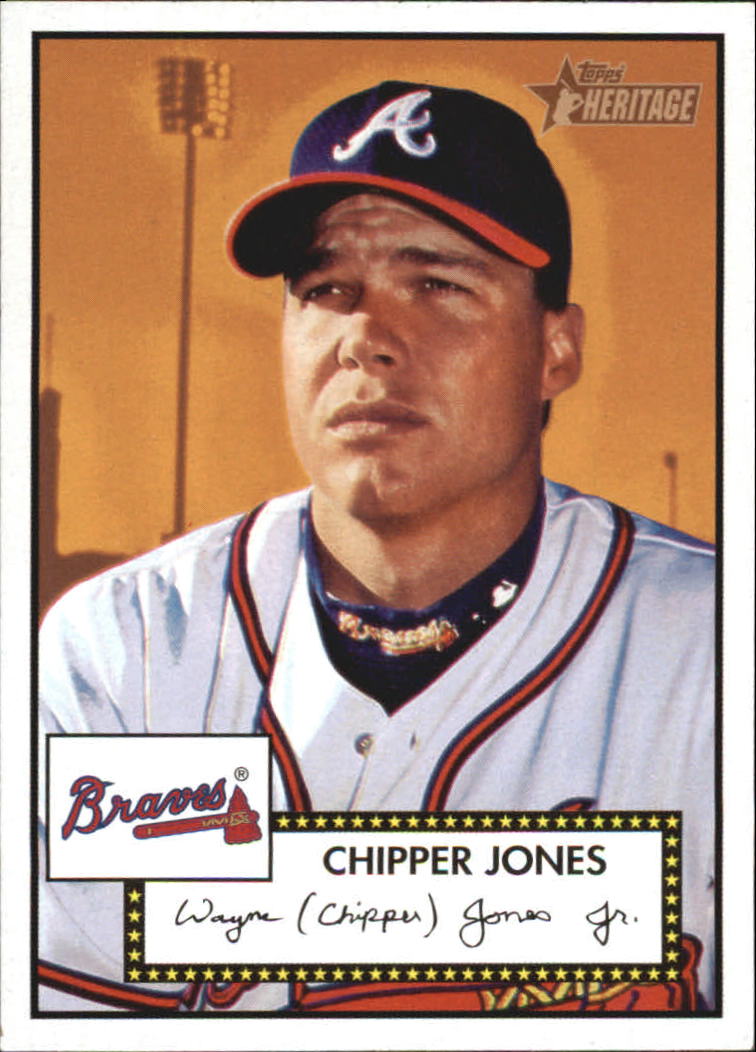 2001 Topps Heritage #52 Chipper Jones