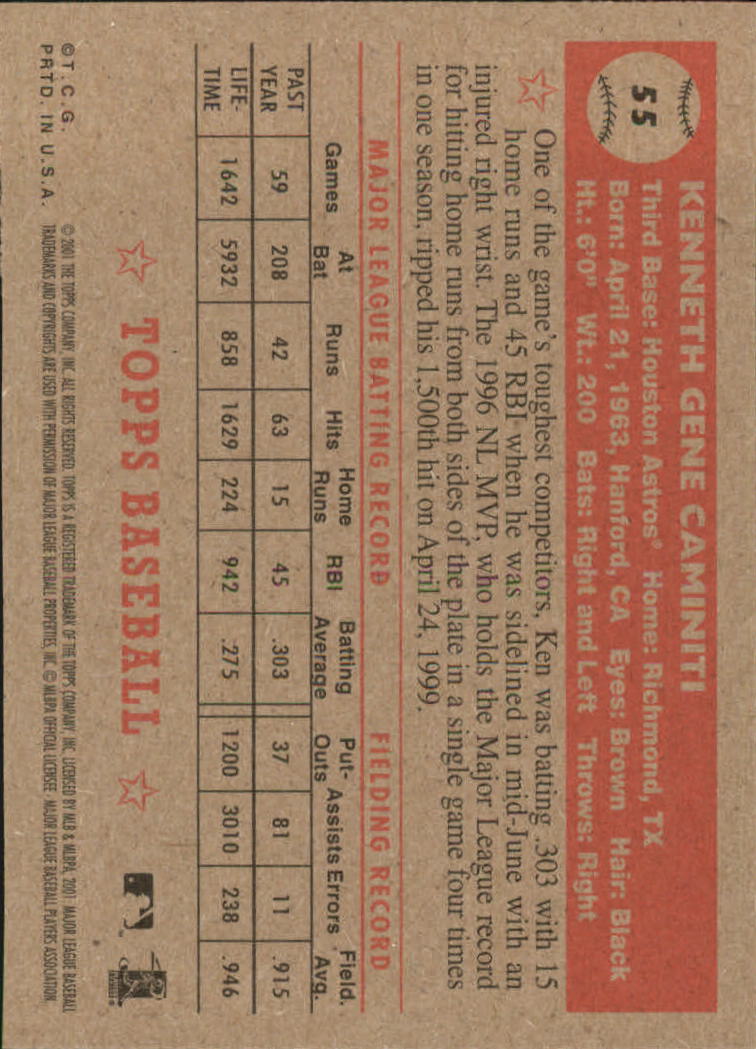 B3272- 2001 Topps Heritage BB Cards 1-200 +Rookies -You Pick- 15+ FREE US SHIP - Picture 161 of 465