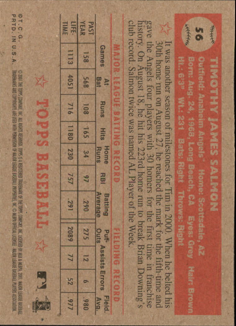 B3272- 2001 Topps Heritage BB Cards 1-200 +Rookies -You Pick- 15+ FREE US SHIP - Picture 165 of 465