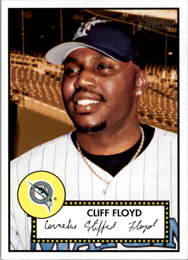 2001 Topps Heritage #66 Cliff Floyd Black