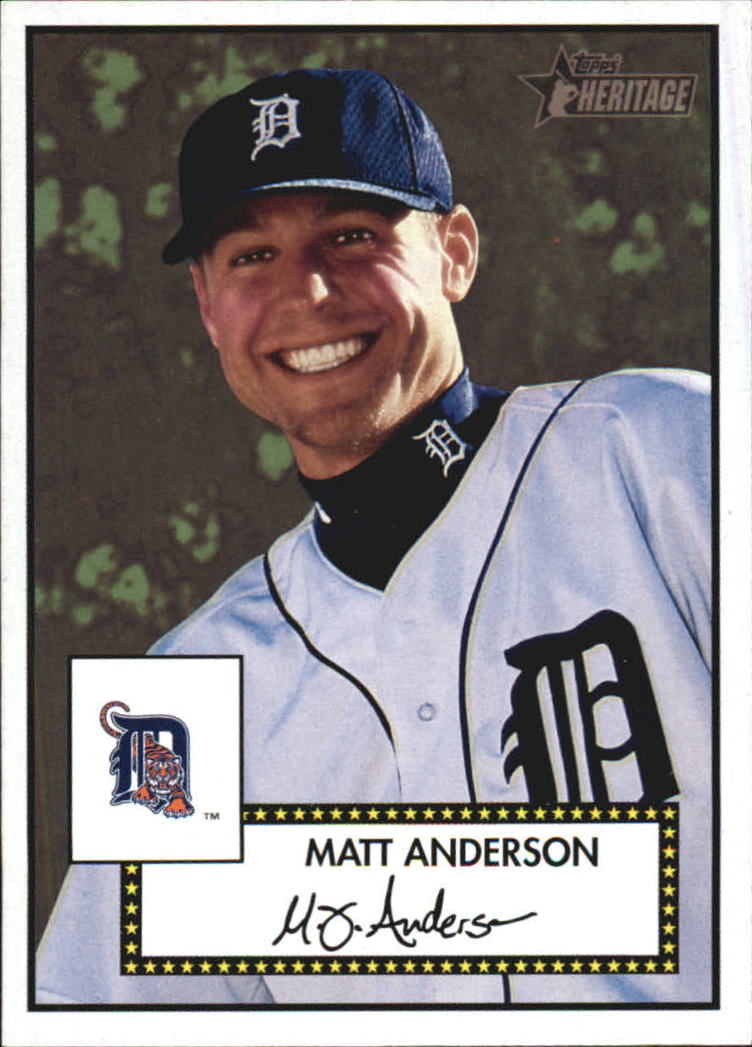2001 Topps Heritage #194 Matt Anderson
