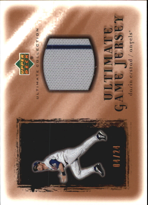 2001 Ultimate Collection Game Jersey Copper #UDE Darin Erstad