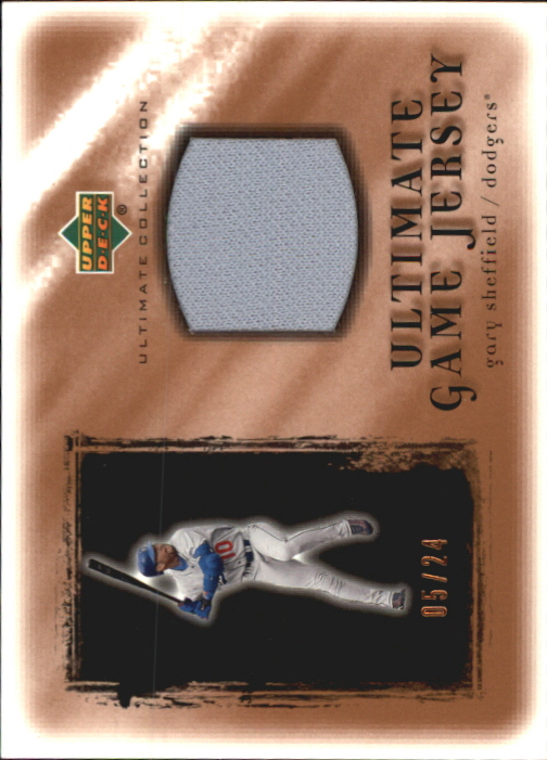 2001 Ultimate Collection Game Jersey Copper #UGS Gary Sheffield