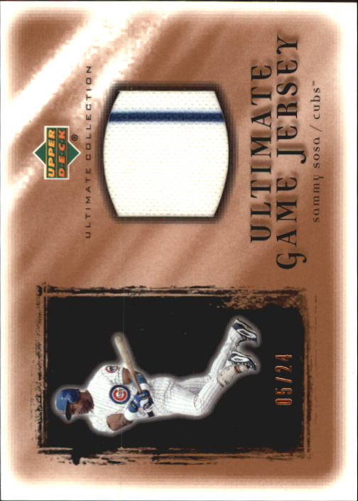 2001 Ultimate Collection Game Jersey Copper #USS Sammy Sosa