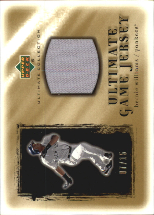2001 Ultimate Collection Game Jersey Gold #UBW Bernie Williams