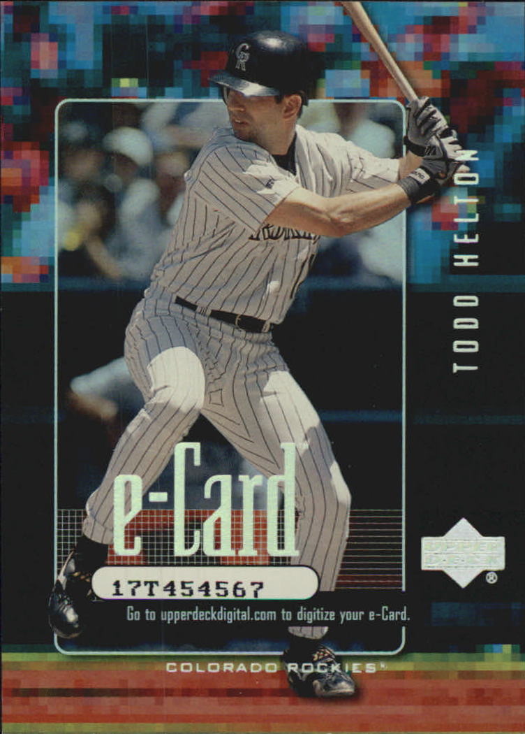 2001 Upper Deck e-Card #E4 Todd Helton - NM-MT - Baseball Card