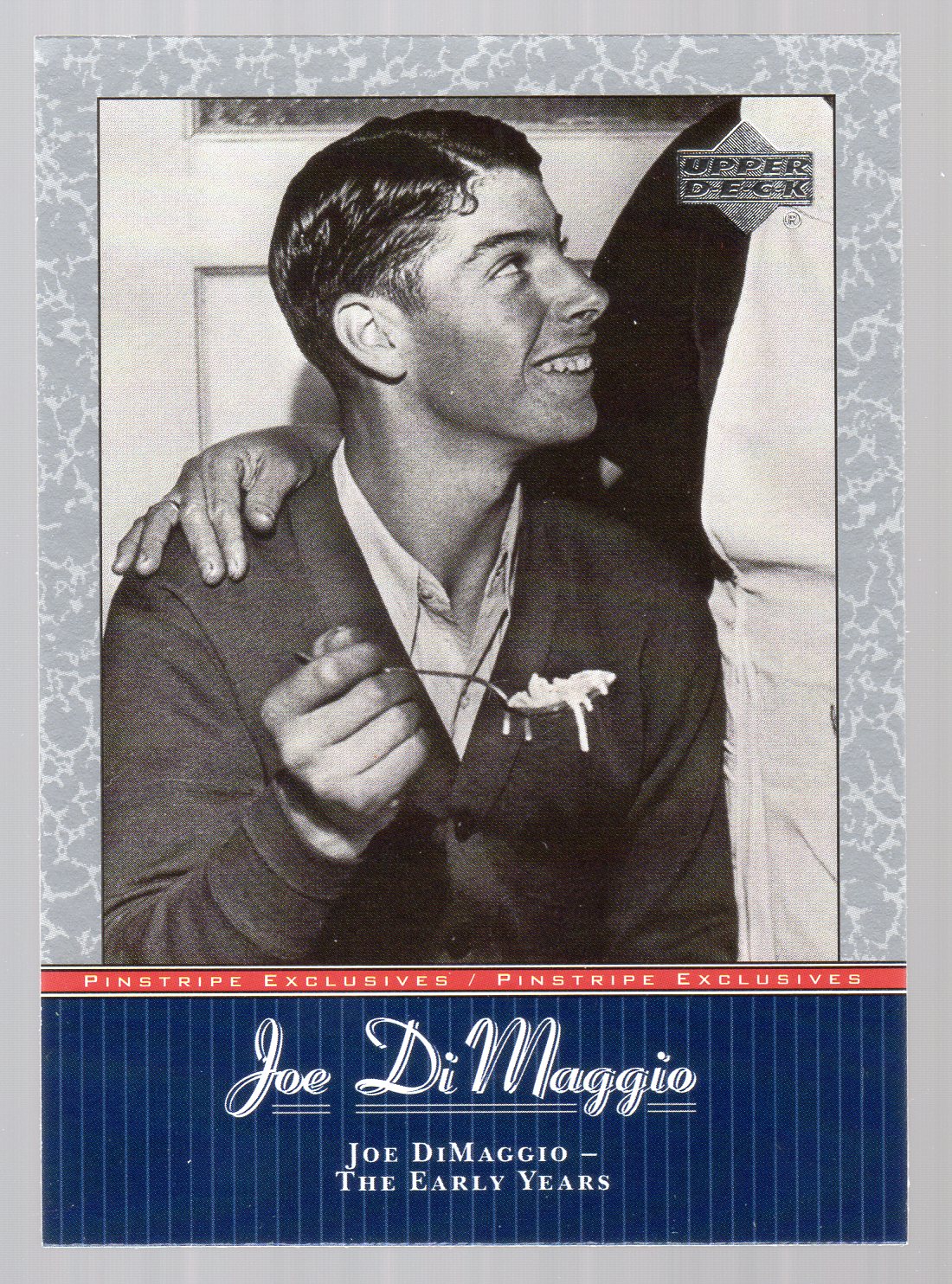2001 Upper Deck Pinstripe Exclusives DiMaggio #JD1 Joe DiMaggio