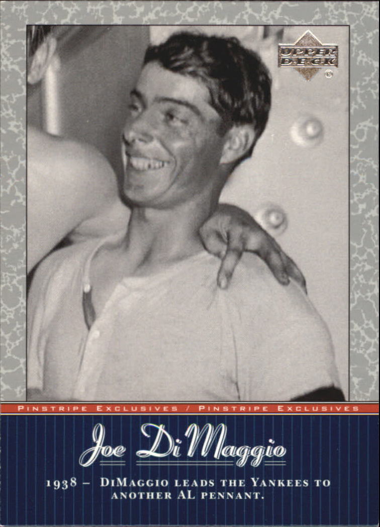 2001 Upper Deck Pinstripe Exclusives DiMaggio #JD11 Joe DiMaggio