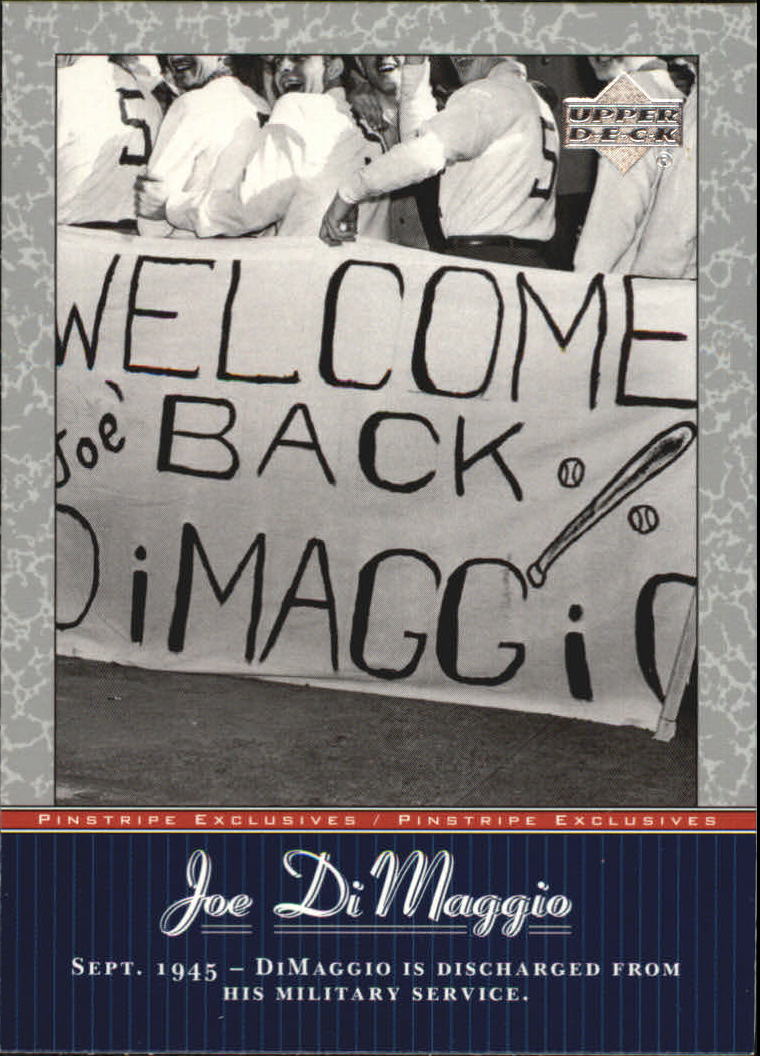 2001 Upper Deck Pinstripe Exclusives DiMaggio #JD31 Joe DiMaggio