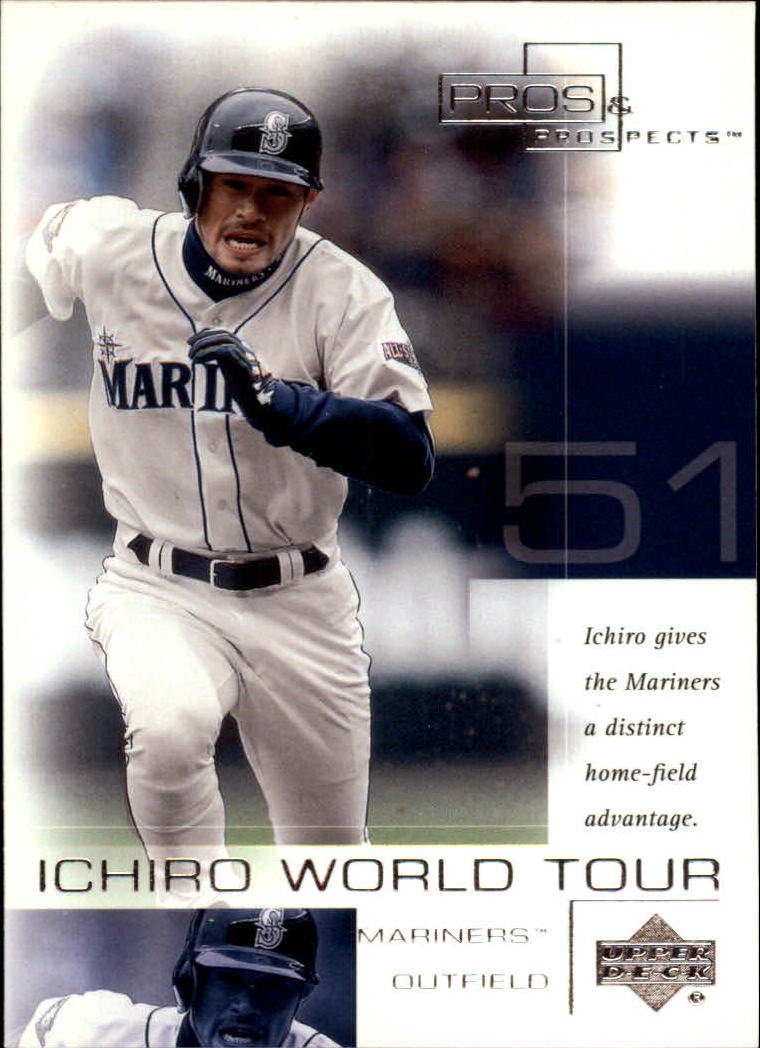 2001 Upper Deck Pros and Prospects Ichiro World Tour #WT1 Ichiro Safeco Field