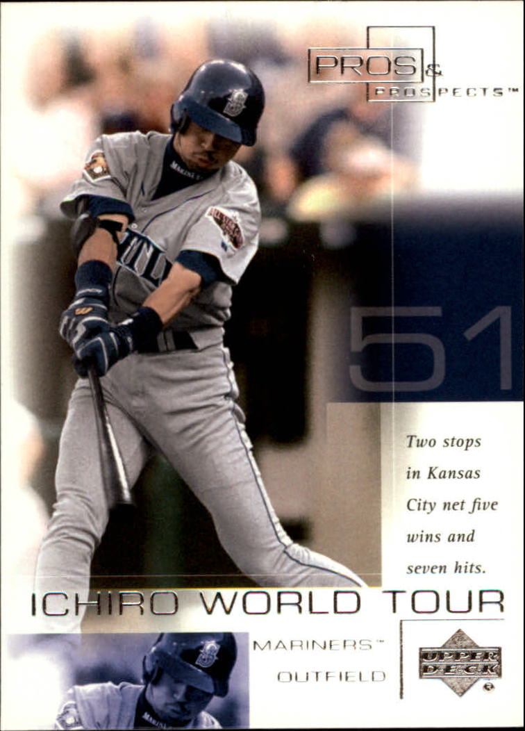 2001 Upper Deck Pros and Prospects Ichiro World Tour #WT10 Ichiro Kaufmann Stadium