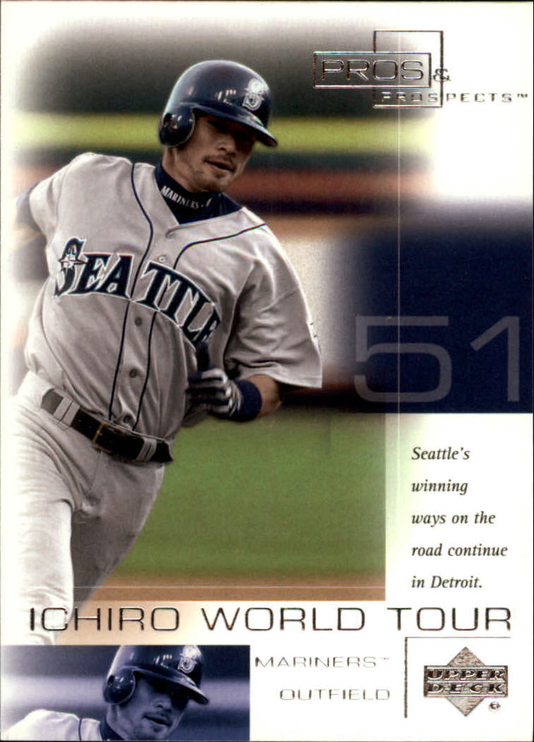 2001 Upper Deck Pros and Prospects Ichiro World Tour #WT14 Ichiro Comerica Park