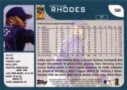 2001 Topps #56 Arthur Rhodes back image