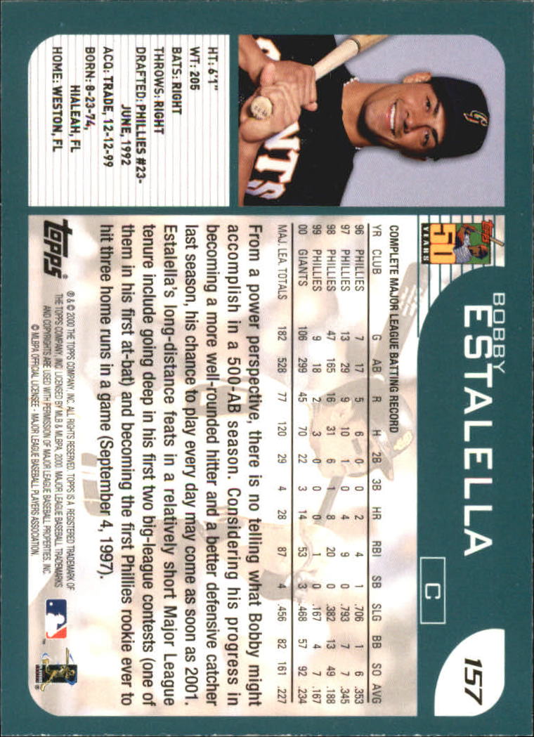 A2486- 2001 Topps Baseball Karte #S 1-251 + Rookies -du Pick- 15 + Gratis US - Bild 275 von 449