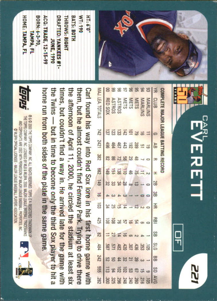A2486- 2001 Topps Baseball Karte #S 1-251 + Rookies -du Pick- 15 + Gratis US - Bild 391 von 449