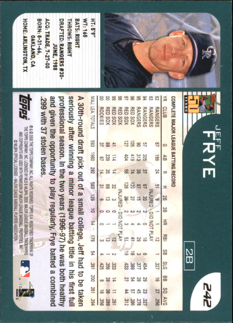 A2486- 2001 Topps Baseball Karte #S 1-251 + Rookies -du Pick- 15 + Gratis US - Bild 431 von 449