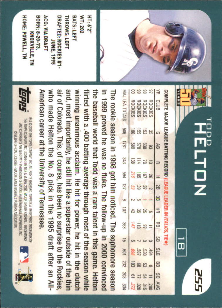 2001 Topps Baseball Card Pick (Base) 1-260 - Bild 488 von 498