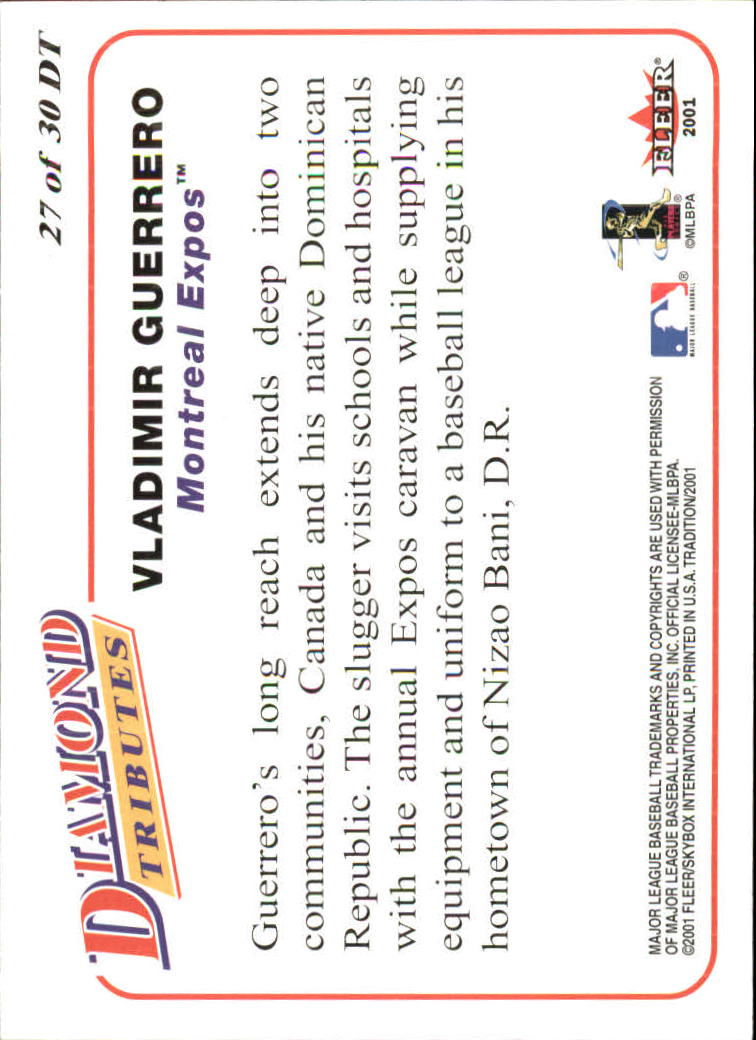 A2341- 2001 Fleer Tradition Baseball Assted Inserts -You Pick- 15+ FREE US SHIP - Picture 9 of 27