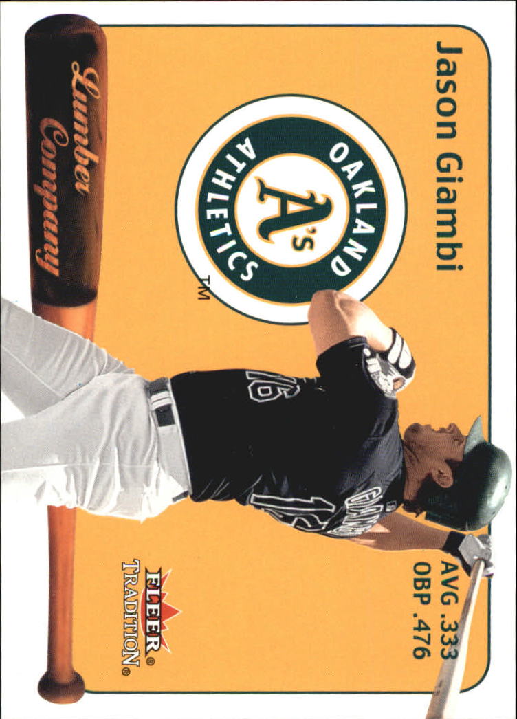 2001 Fleer Tradition Baseball "Lumber Company" Insert Cards - Picture 8 of 25