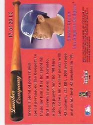 2001 Fleer Tradition Baseball "Lumber Company" Insert Cards - Picture 23 of 25