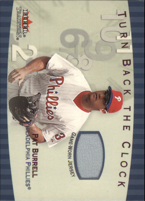 2001 Fleer Tradition Turn Back the Clock Game Jersey #TBC10 Pat Burrell