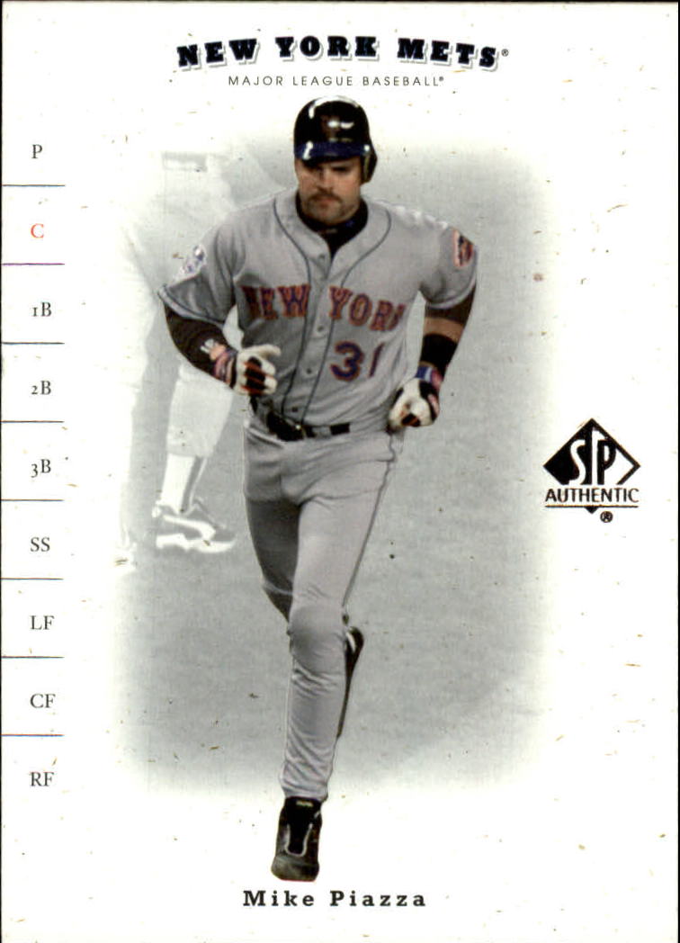 2001 SP Authentic #72 Mike Piazza