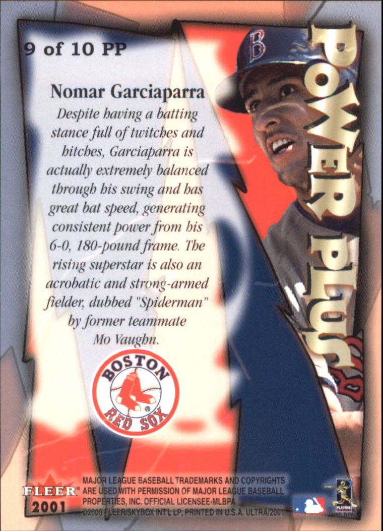 2001 Ultra Power Plus #9 Nomar Garciaparra back image