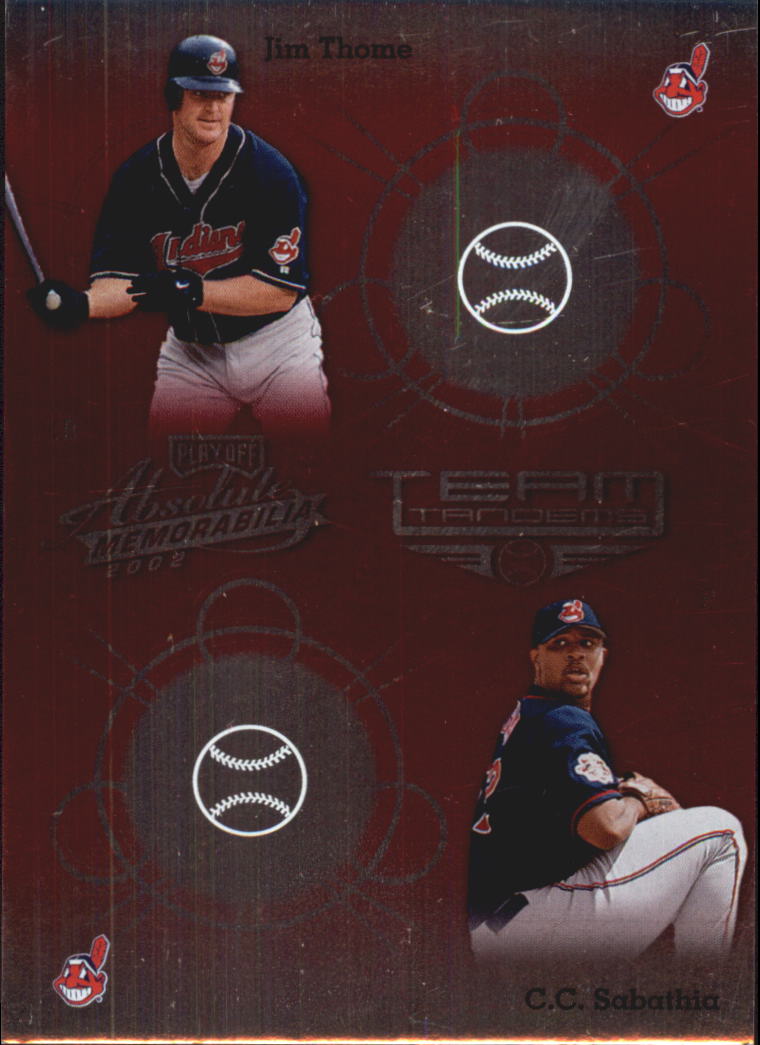 2002 Absolute Memorabilia Team Tandems BASEBALL You Pick - Picture 6 of 25