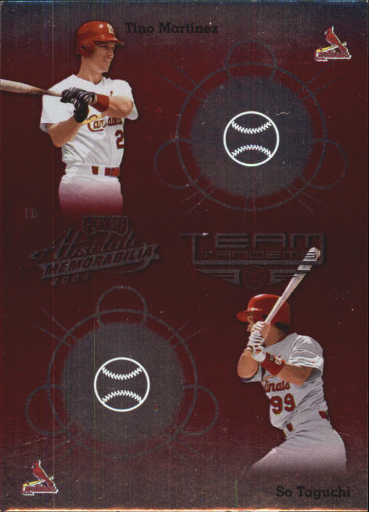 2002 Absolute Memorabilia Team Tandems BASEBALL You Pick - Picture 24 of 25