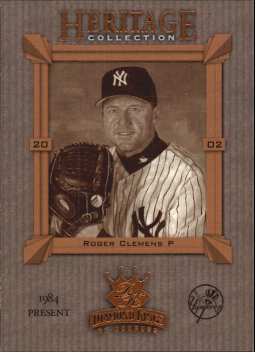 2002 Diamond Kings Heritage Collection #HC7 Roger Clemens
