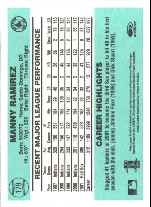B3032- 2002 Donruss Originals Baseball Cards 1-250 -You Pick- 15+ FREE US SHIP - Picture 351 of 491