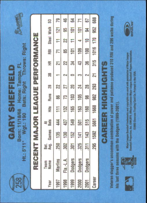 B3032- 2002 Donruss Original Baseball #S 251-417 -du Pick- 15 + Gratis US Schiff - Bild 17 von 299