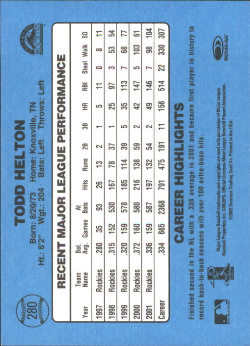 B3032- 2002 Donruss Original Baseball #S 251-417 -du Pick- 15 + Gratis US Schiff - Bild 59 von 299