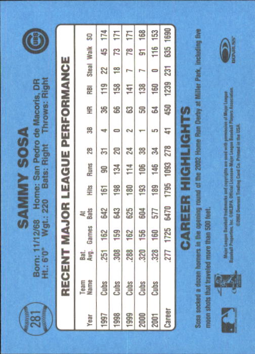 B3032- 2002 Donruss Original Baseball #S 251-417 -du Pick- 15 + Gratis US Schiff - Bild 61 von 299