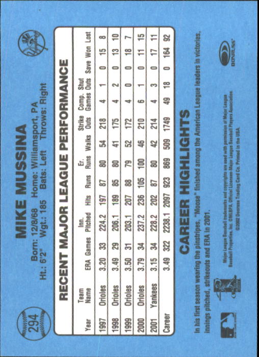 B3032- 2002 Donruss Original Baseball #S 251-417 -du Pick- 15 + Gratis US Schiff - Bild 87 von 299