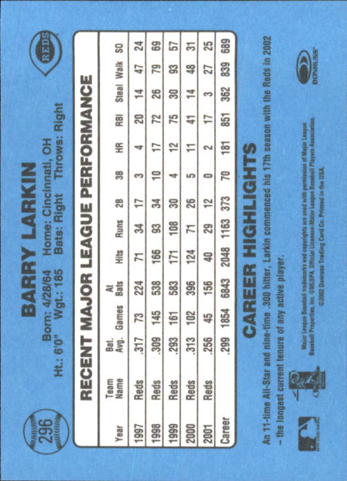 B3032- 2002 Donruss Original Baseball #S 251-417 -du Pick- 15 + Gratis US Schiff - Bild 91 von 299