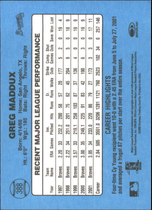 B3032- 2002 Donruss Original Baseball #S 251-417 -du Pick- 15 + Gratis US Schiff - Bild 265 von 299