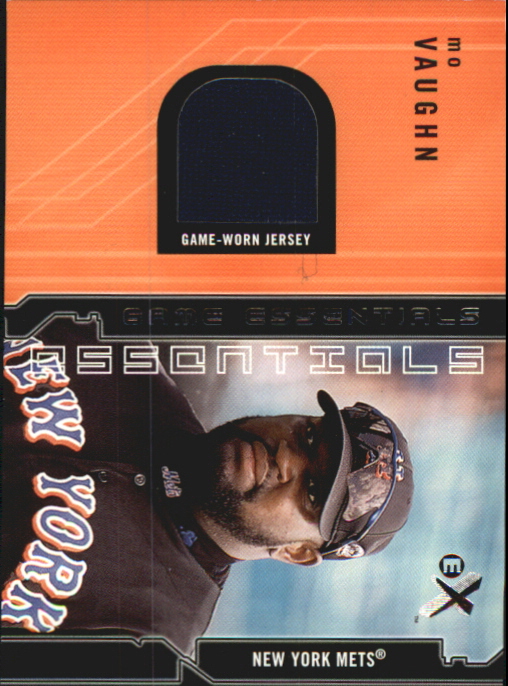2002 E-X Game Essentials #31 Mo Vaughn Jsy