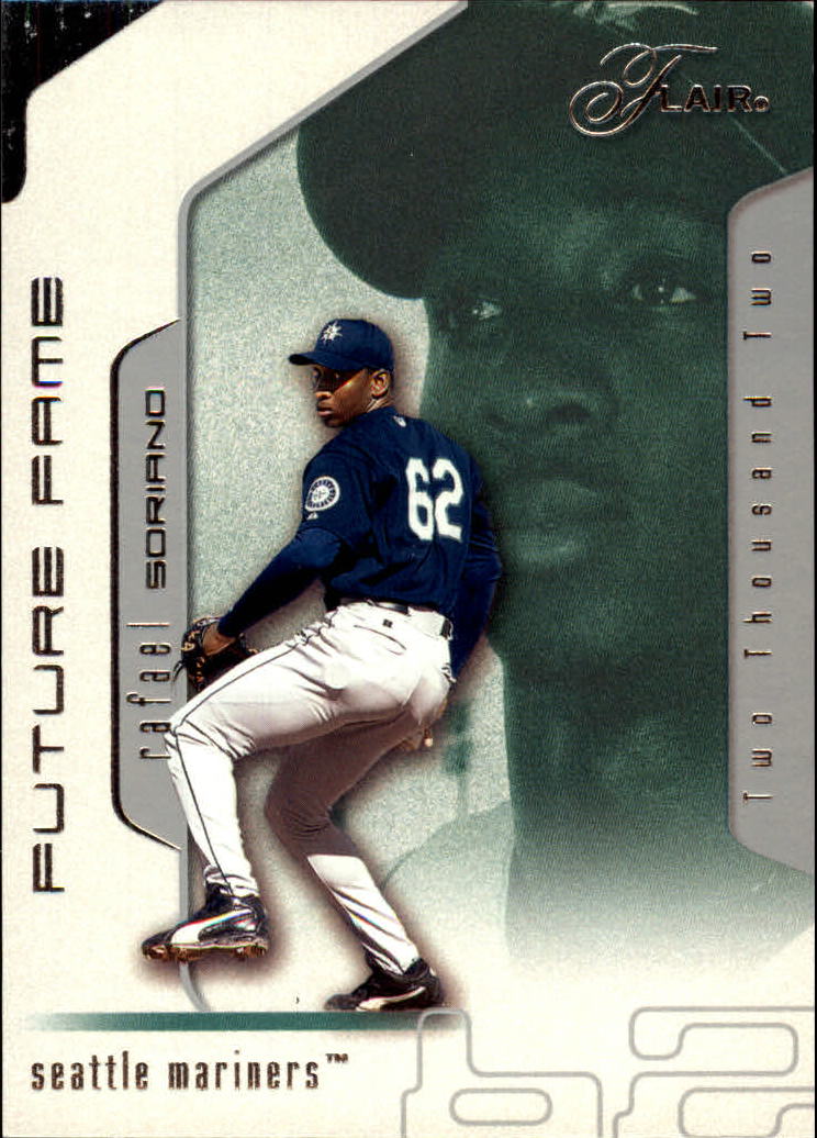 2002 Flair #108 Rafael Soriano FF RC Rookie Card /1750 . rookie card picture