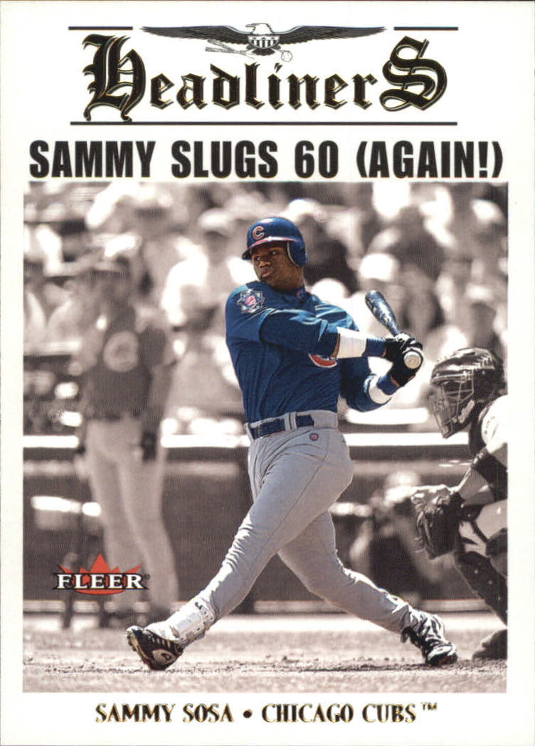 2002 Fleer Baseball "Headliners" Insert Cards - Picture 6 of 13
