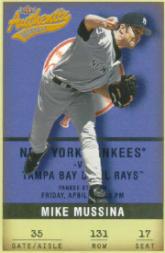 2002 Fleer Authentix #131 Mike Mussina