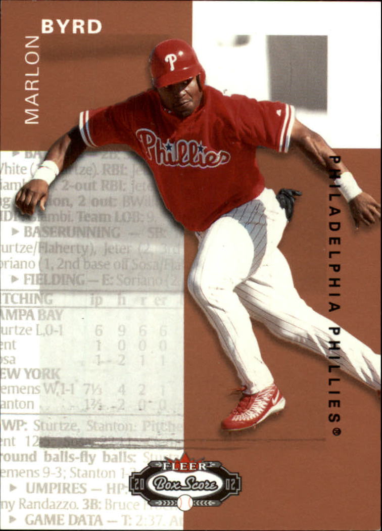 2002 Fleer Box Score #156 Marlon Byrd RS