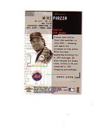 2002 Fleer Box Score Classic Miniatures #5 Mike Piazza back image