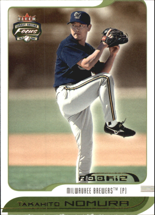 2002 Fleer Focus JE Jersey Parallel #258 Takahito Nomura ROO/95 - NM-MT ...