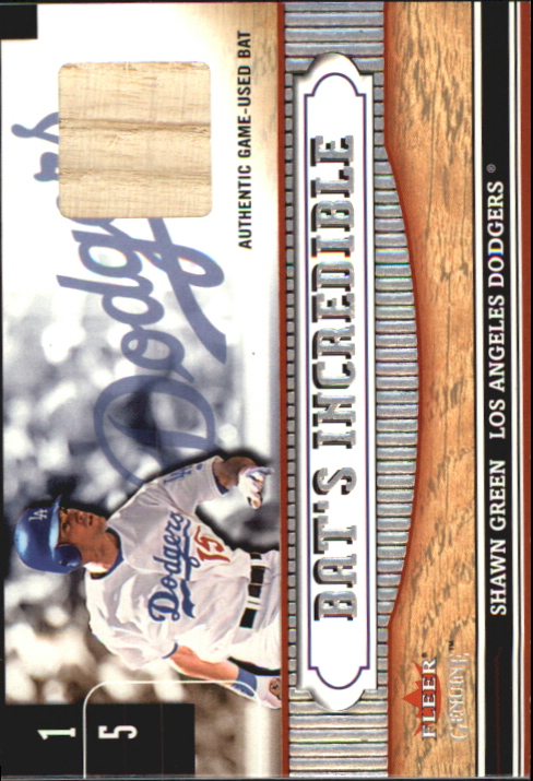 Shawn Green 2002 Fleer Bat Card