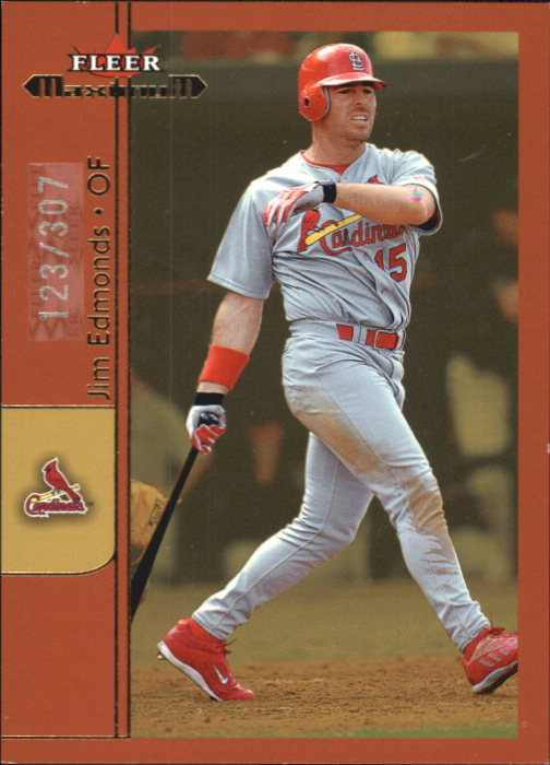 2002 Fleer Maximum To the Max #3 Jim Edmonds/307