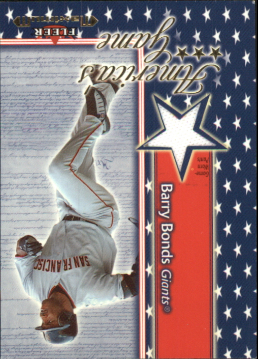 2002 Fleer Maximum Americas Game Jersey #3 Barry Bonds Pants