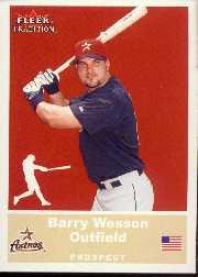 2002 Fleer Tradition Update #U56 Barry Wesson SP RC