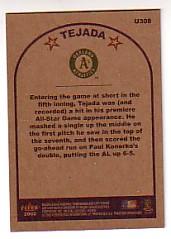 2002 Fleer Tradition Update Baseball "Main Set" Base Cards #U201 to #U400 - Picture 205 of 376