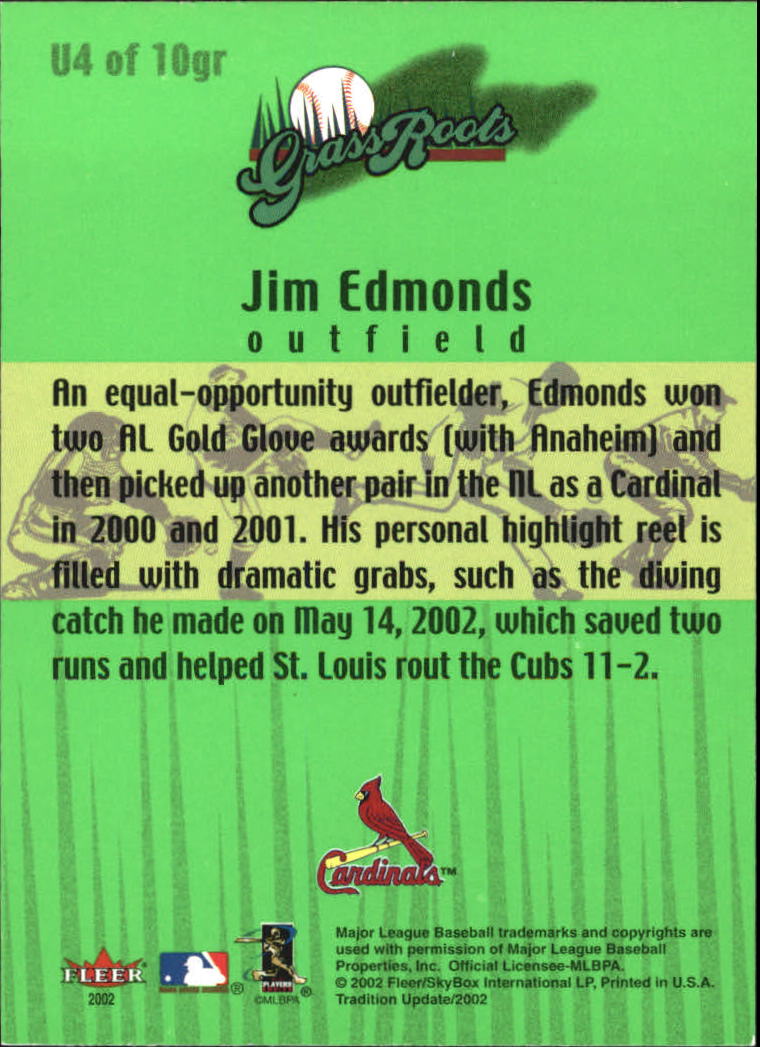 2002 Fleer Tradition Update Baseball "Insert" Cards - Picture 21 of 33